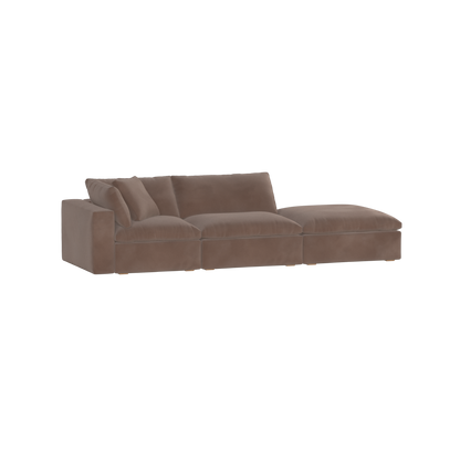 Ari modulares Ecksofa mit Sitzhocker