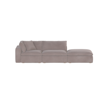 Ari modulares Ecksofa mit Sitzhocker