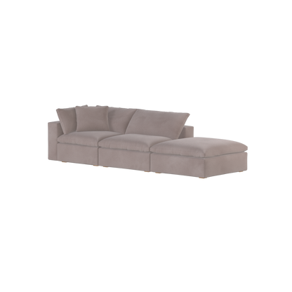 Ari modulares Ecksofa mit Sitzhocker