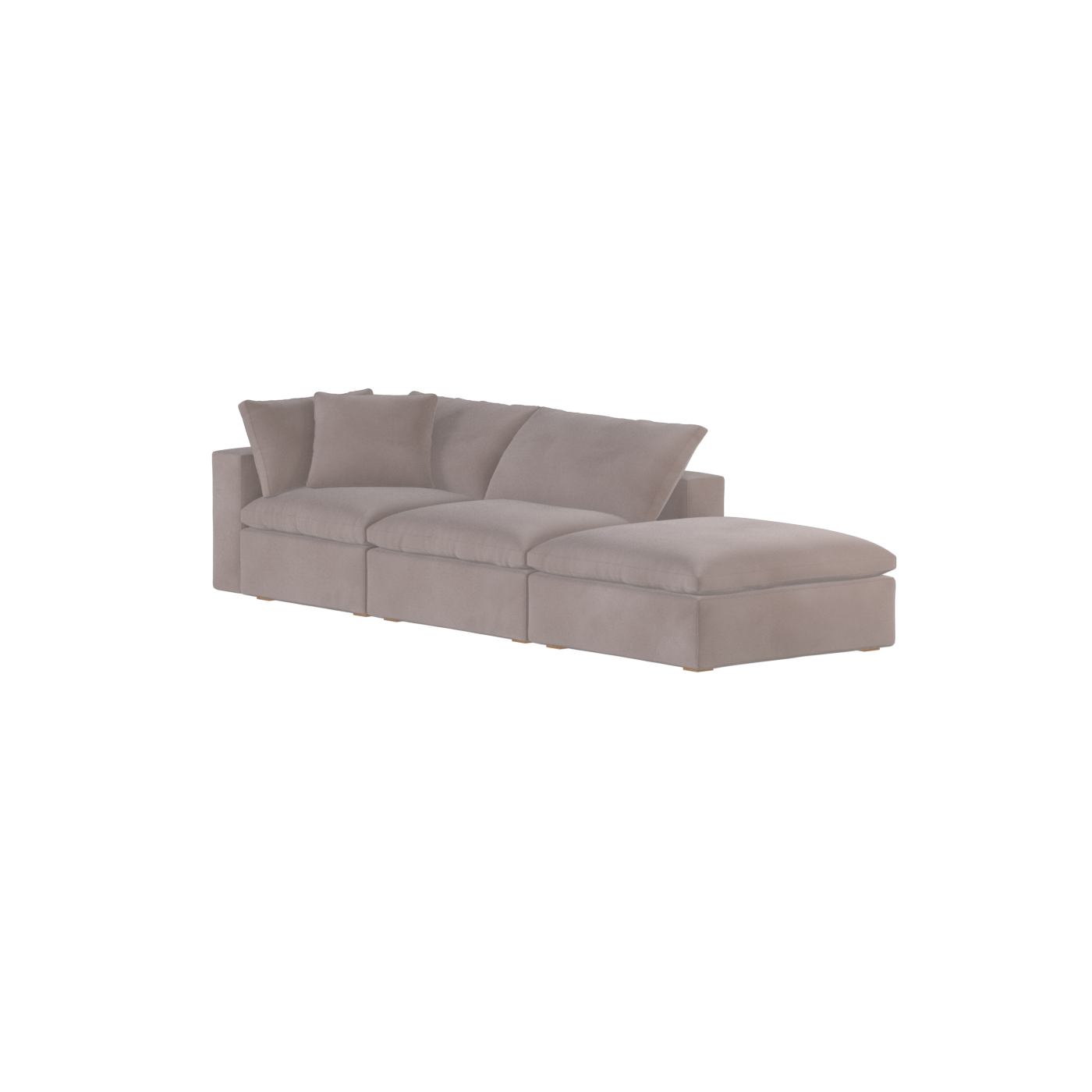Ari modulares Ecksofa mit Sitzhocker