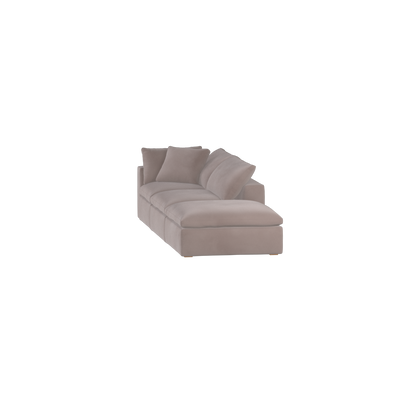 Ari modulares Ecksofa mit Sitzhocker