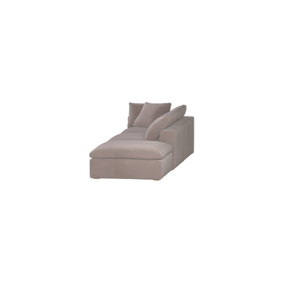 Ari modulares Ecksofa mit Sitzhocker