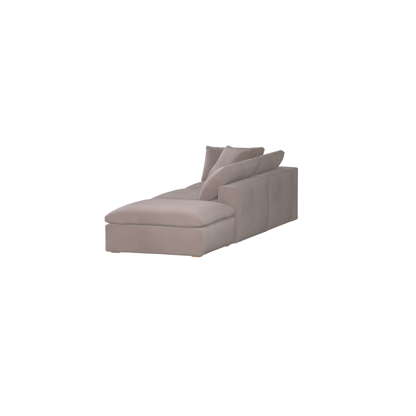 Ari modulares Ecksofa mit Sitzhocker