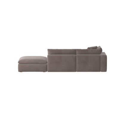 Ari modulares Ecksofa mit Sitzhocker