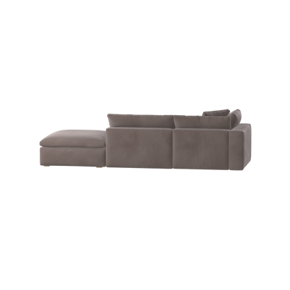 Ari modulares Ecksofa mit Sitzhocker