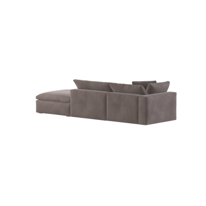 Ari modulares Ecksofa mit Sitzhocker