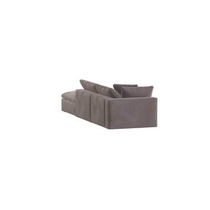 Ari modulares Ecksofa mit Sitzhocker