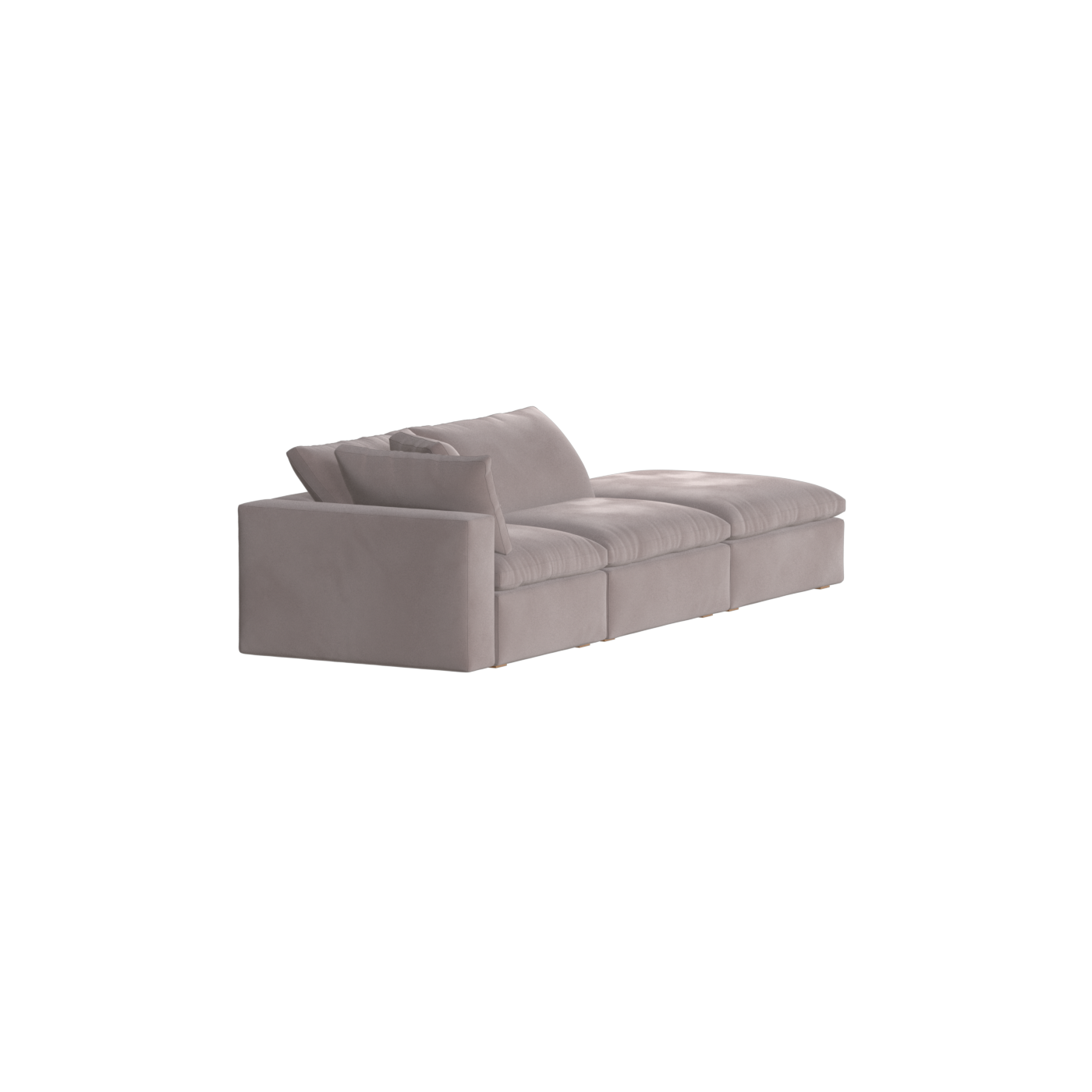 Ari modulares Ecksofa mit Sitzhocker