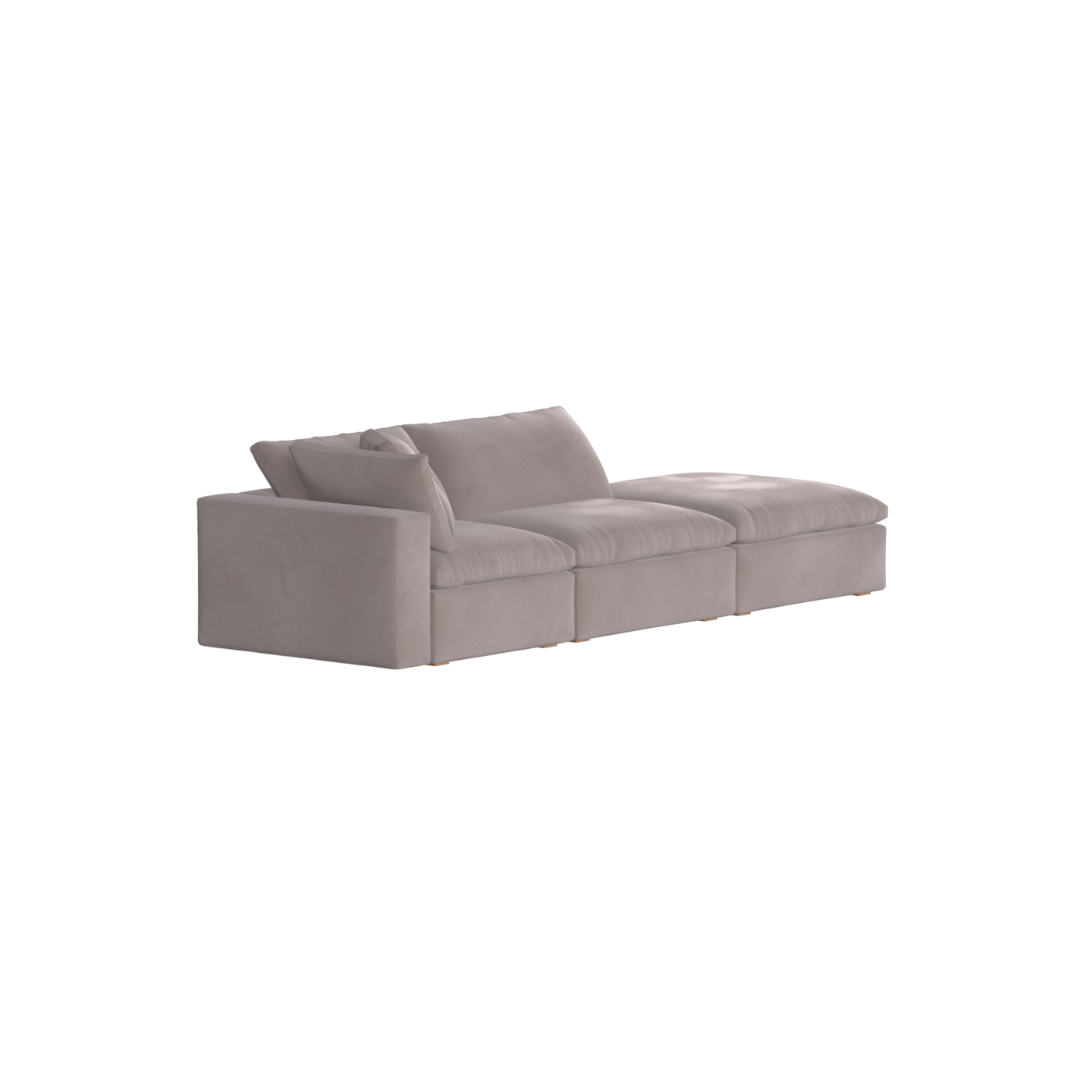 Ari modulares Ecksofa mit Sitzhocker