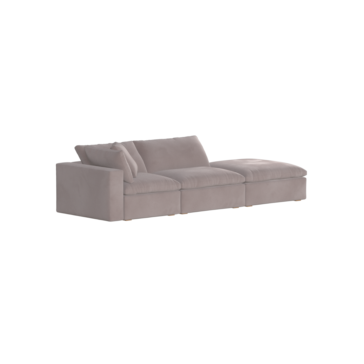 Ari modulares Ecksofa mit Sitzhocker