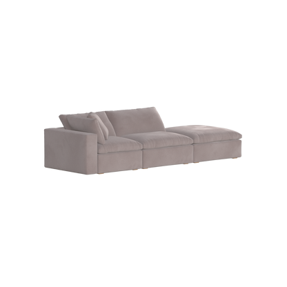 Ari modulares Ecksofa mit Sitzhocker