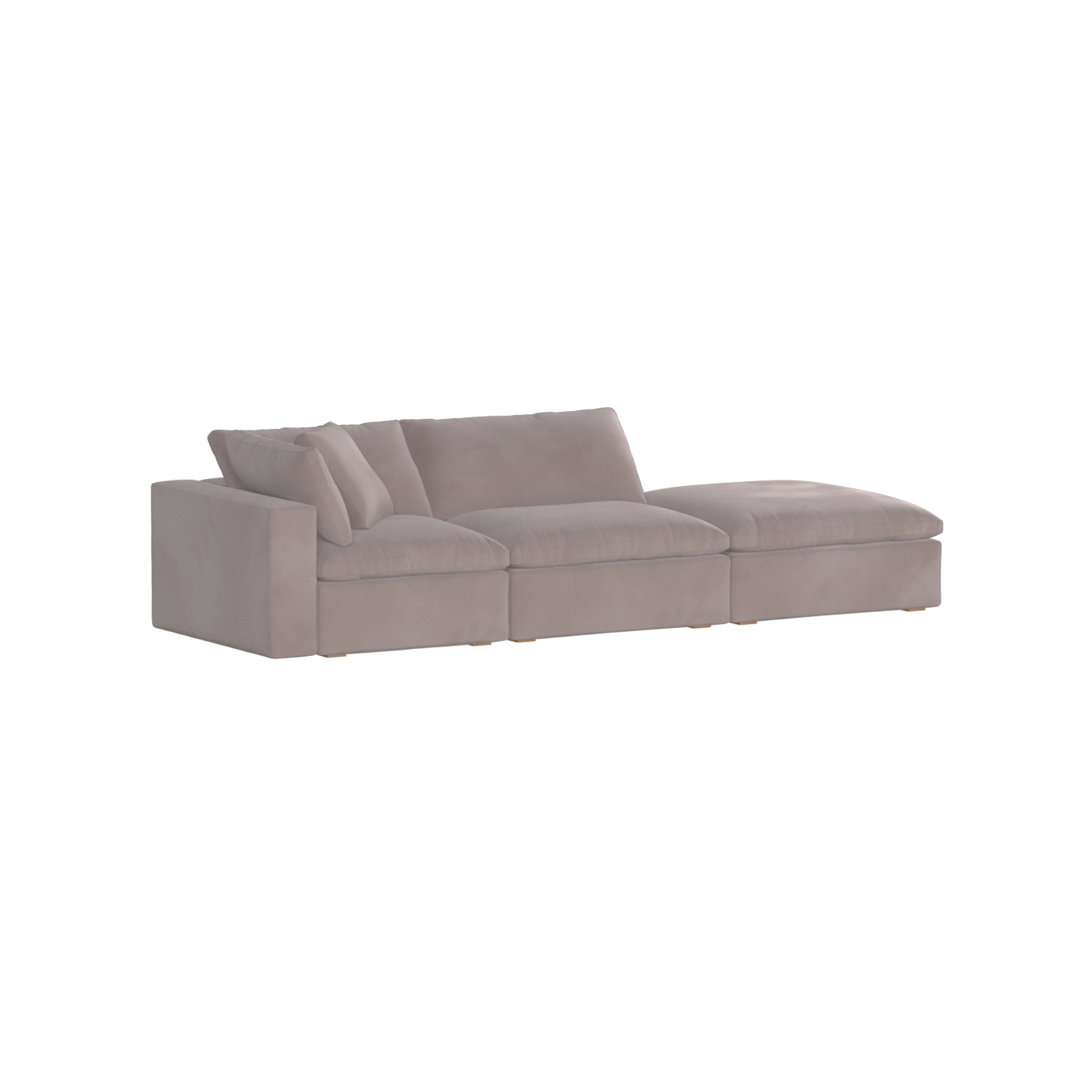 Ari modulares Ecksofa mit Sitzhocker