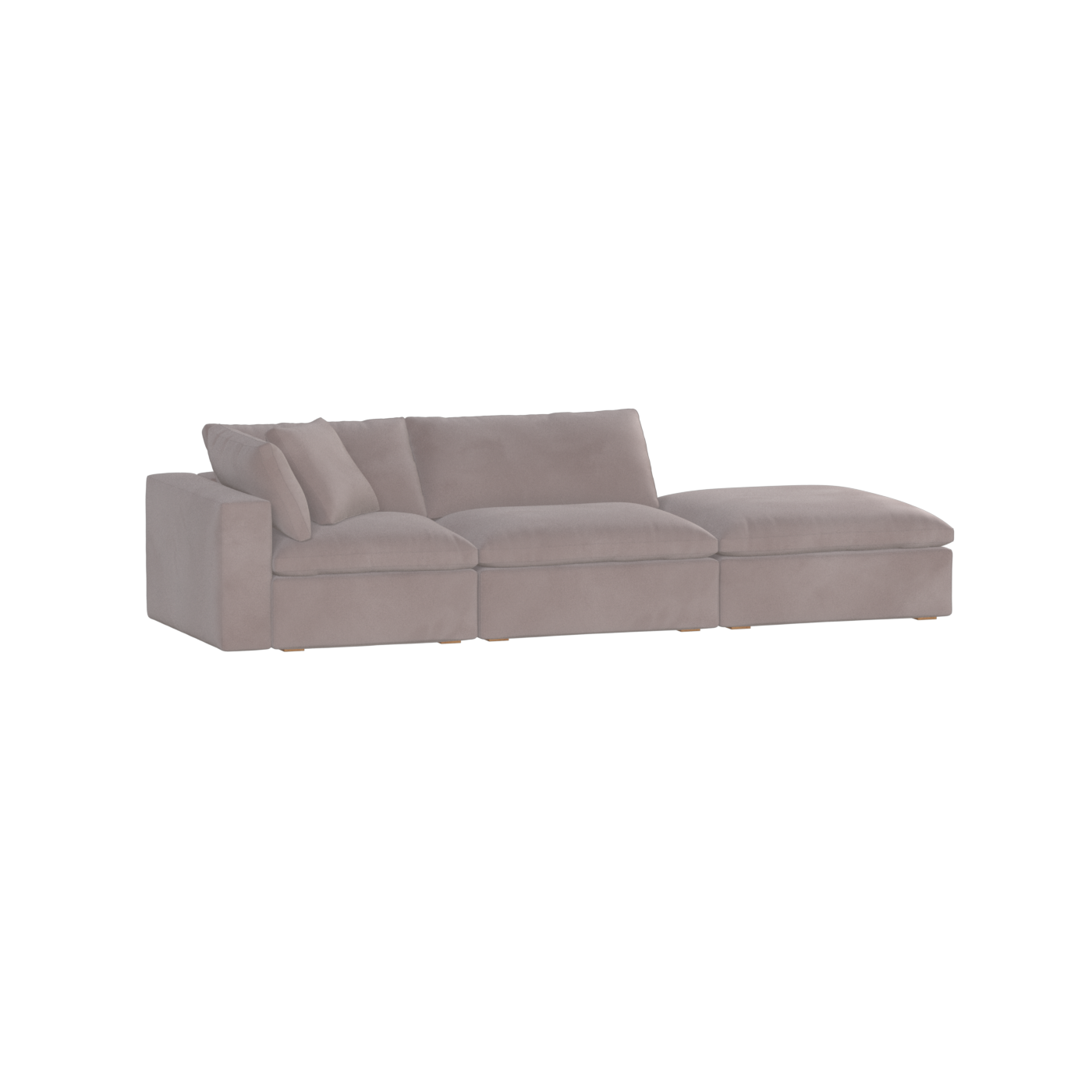 Ari modulares Ecksofa mit Sitzhocker