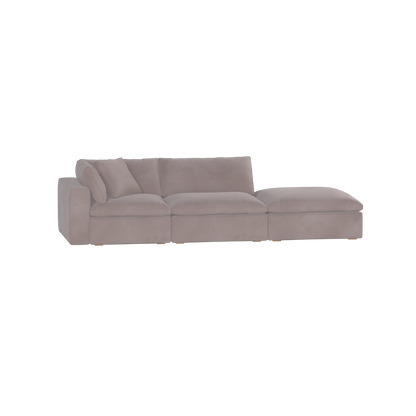 Ari modulares Ecksofa mit Sitzhocker