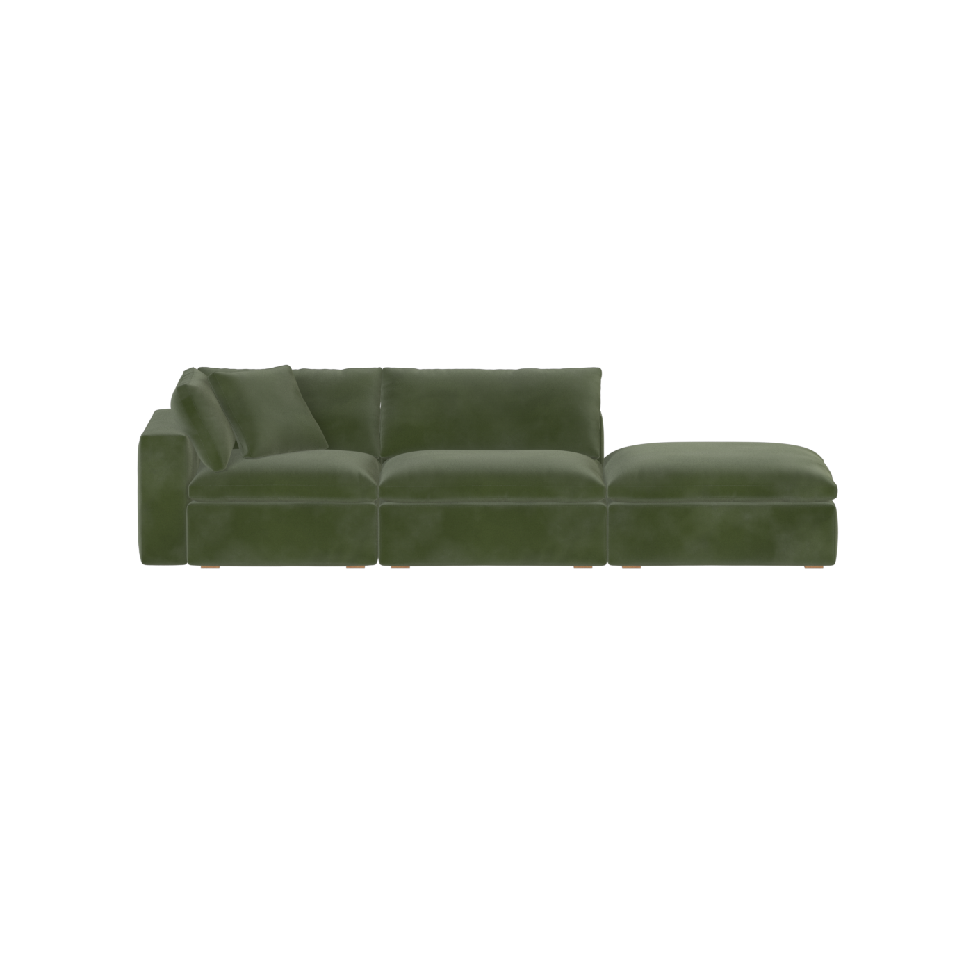 Ari modulares Ecksofa mit Sitzhocker