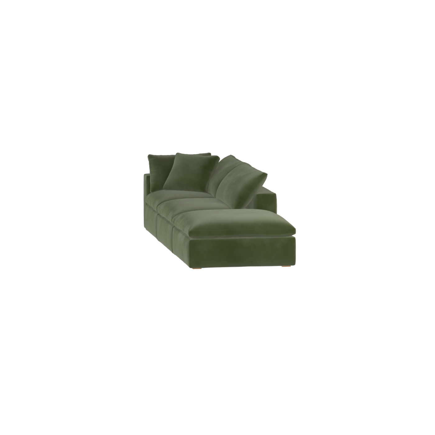 Ari modulares Ecksofa mit Sitzhocker