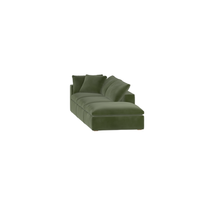 Ari modulares Ecksofa mit Sitzhocker