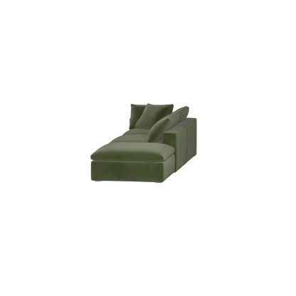 Ari modulares Ecksofa mit Sitzhocker