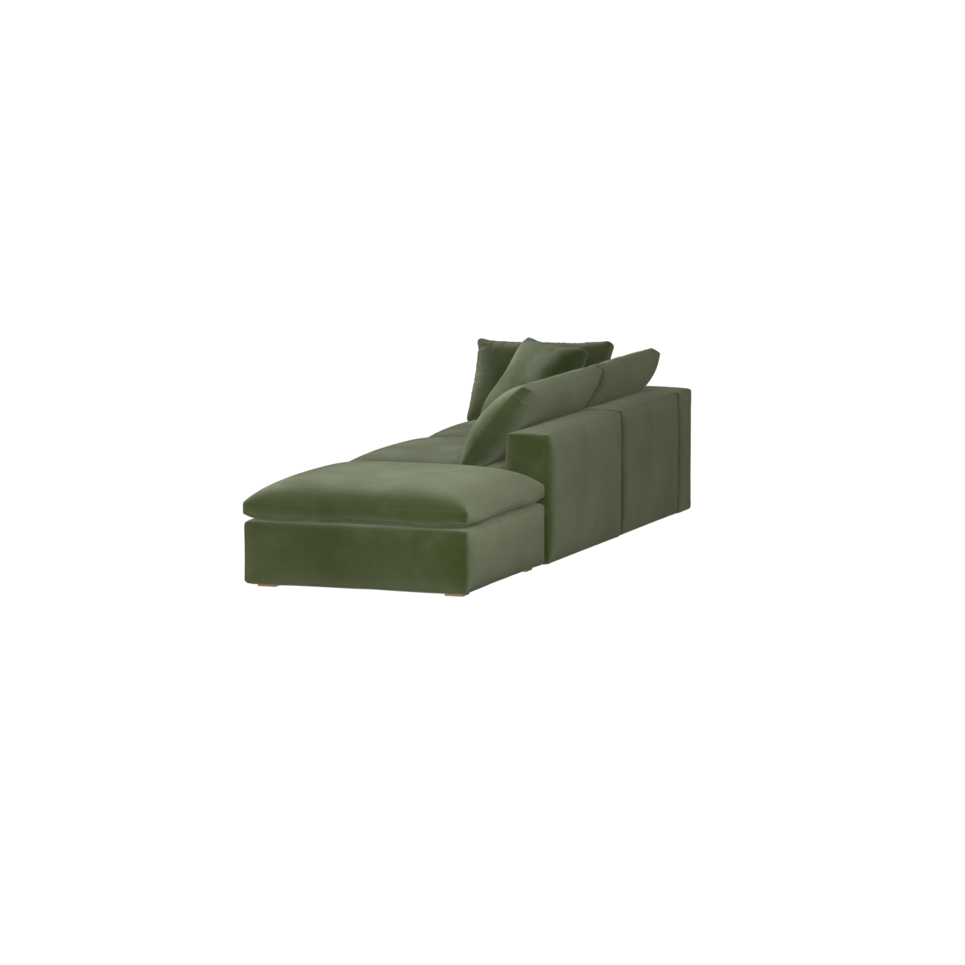 Ari modulares Ecksofa mit Sitzhocker