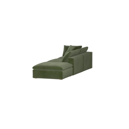 Ari modulares Ecksofa mit Sitzhocker