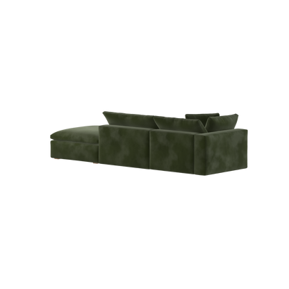 Ari modulares Ecksofa mit Sitzhocker