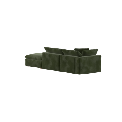 Ari modulares Ecksofa mit Sitzhocker