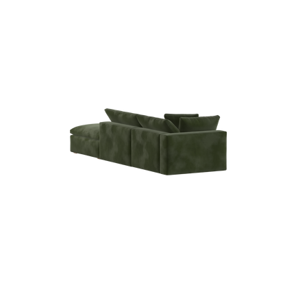 Ari modulares Ecksofa mit Sitzhocker