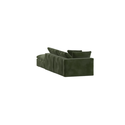 Ari modulares Ecksofa mit Sitzhocker