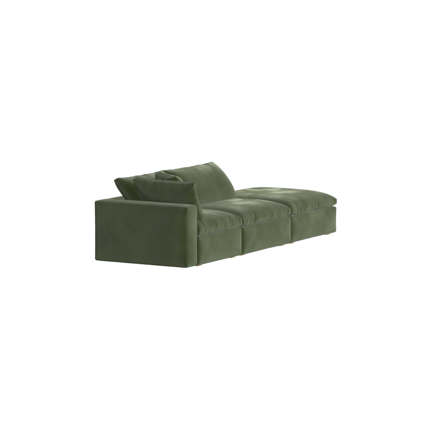 Ari modulares Ecksofa mit Sitzhocker