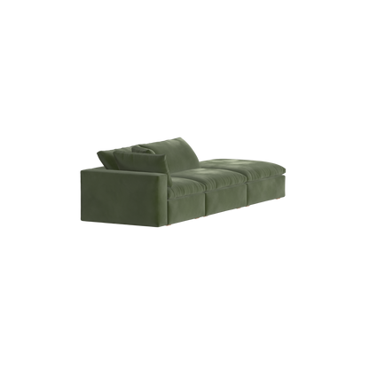 Ari modulares Ecksofa mit Sitzhocker