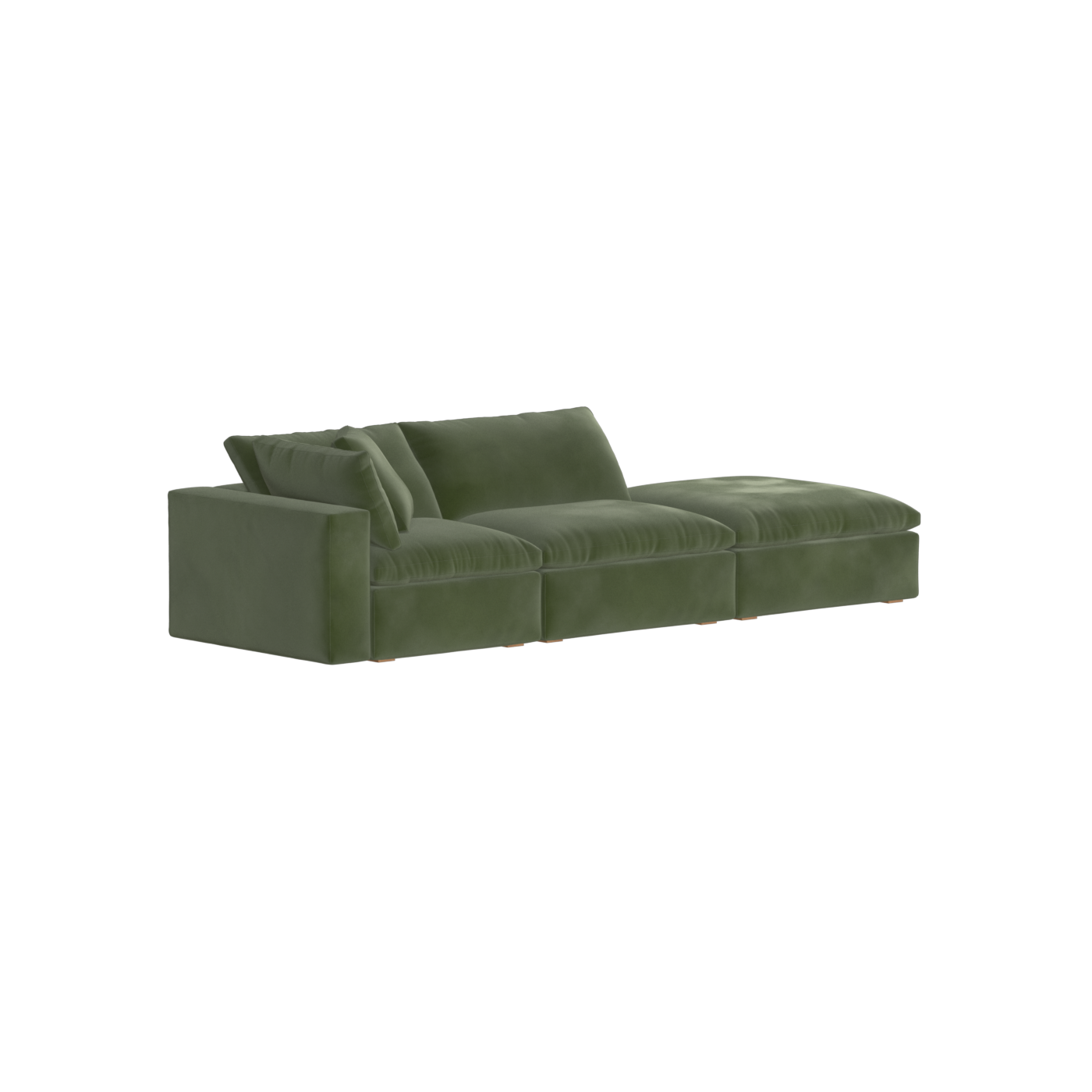 Ari modulares Ecksofa mit Sitzhocker