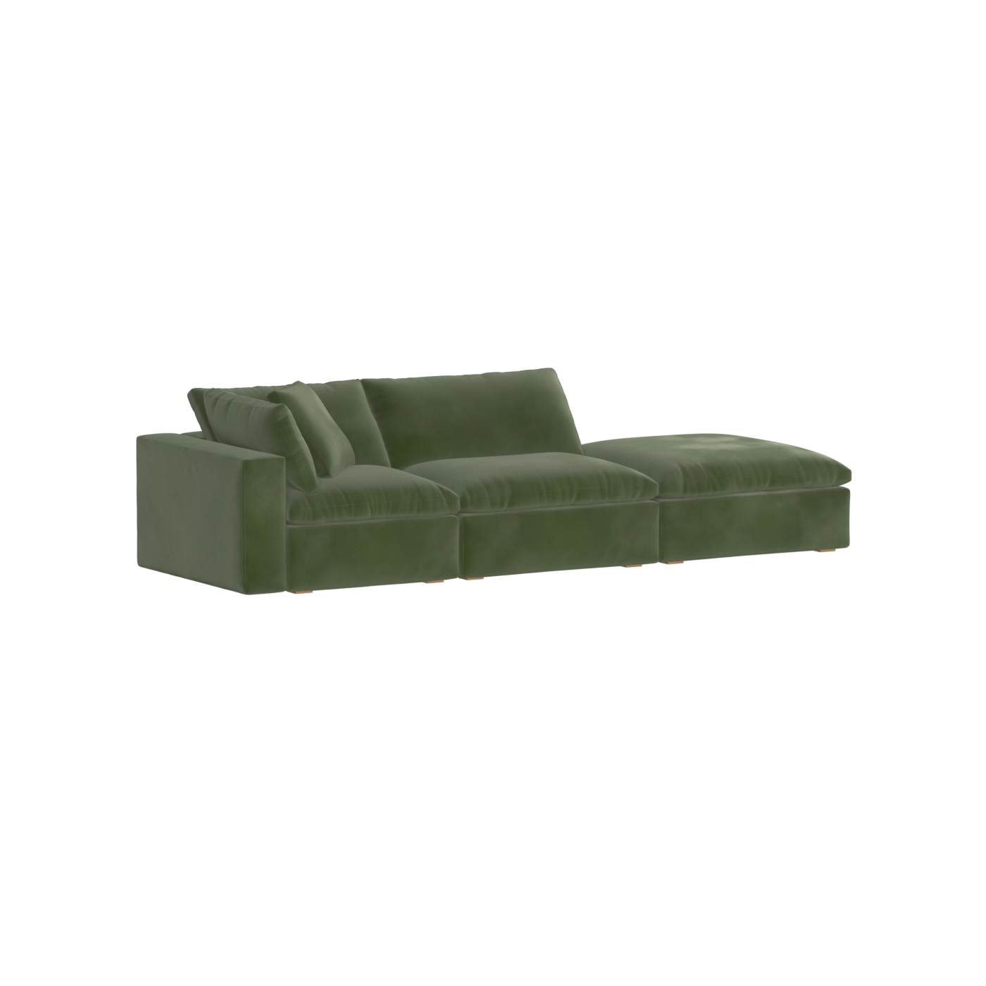 Ari modulares Ecksofa mit Sitzhocker