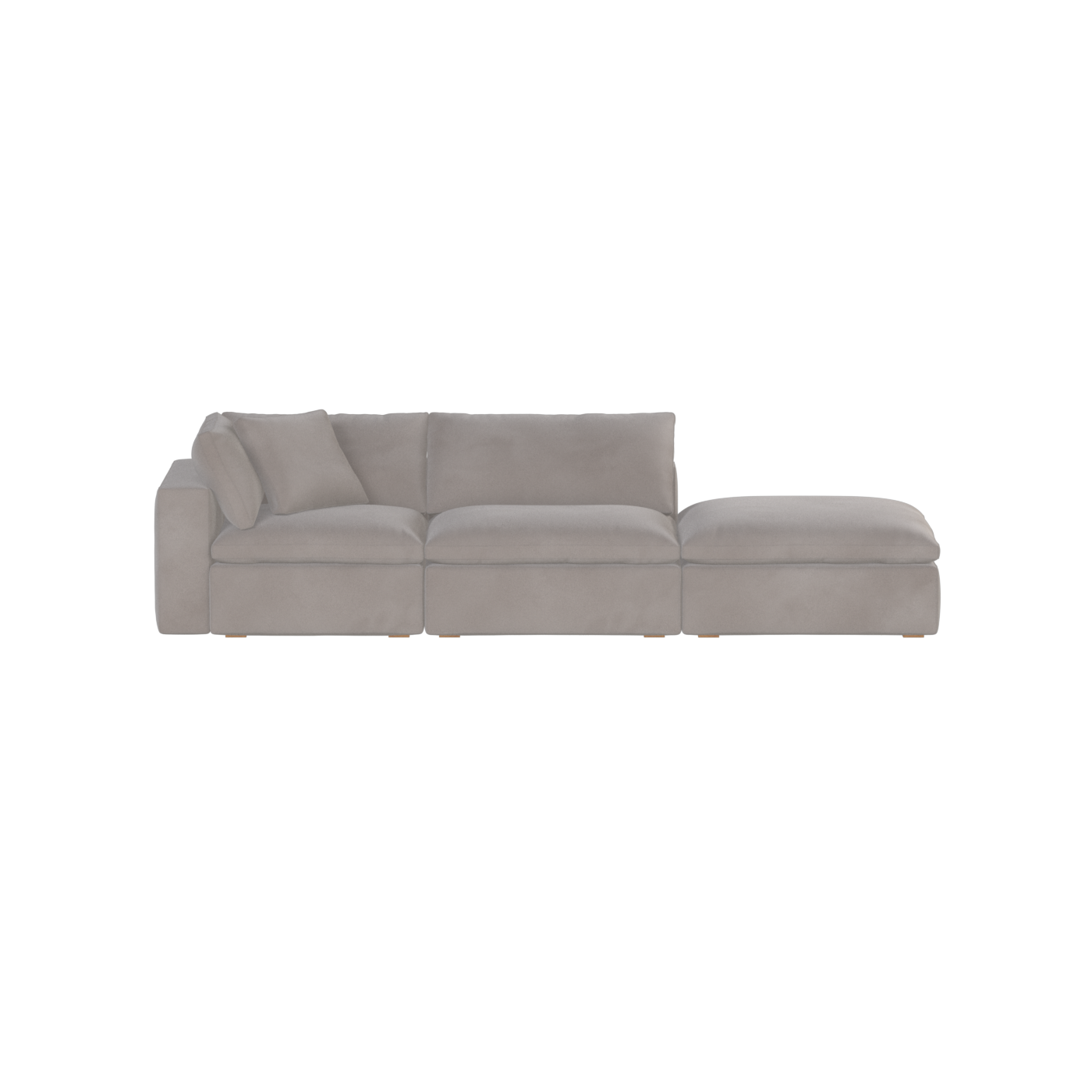 Ari modulares Ecksofa mit Sitzhocker