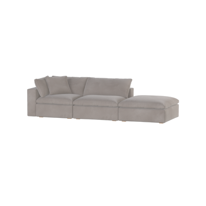 Ari modulares Ecksofa mit Sitzhocker