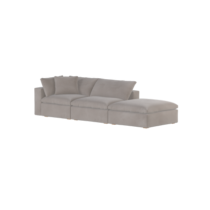 Ari modulares Ecksofa mit Sitzhocker