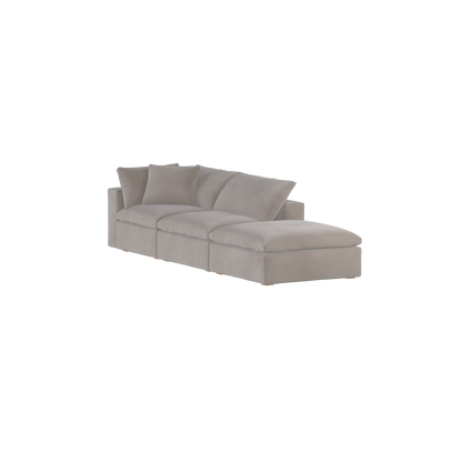Ari modulares Ecksofa mit Sitzhocker