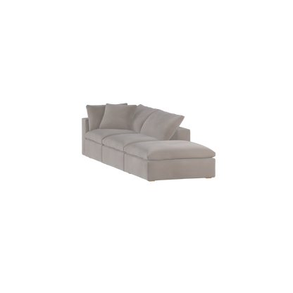 Ari modulares Ecksofa mit Sitzhocker