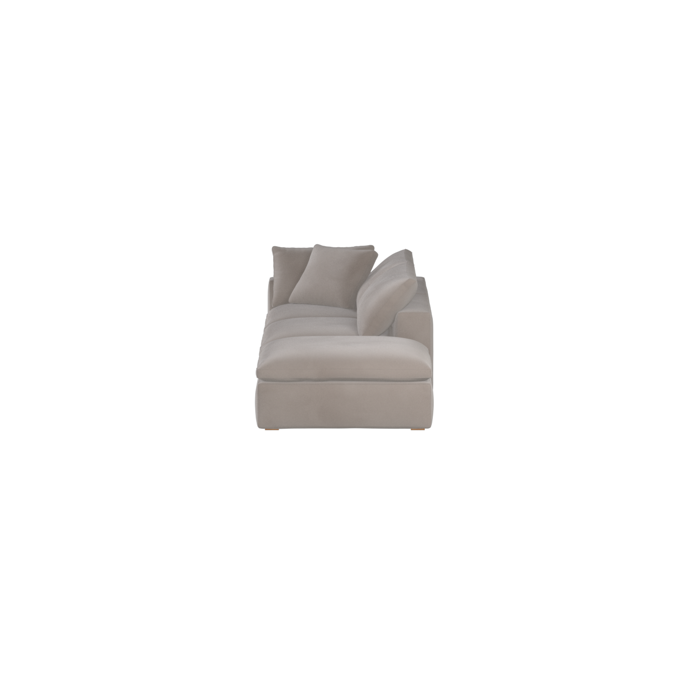 Ari modulares Ecksofa mit Sitzhocker