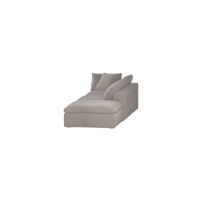 Ari modulares Ecksofa mit Sitzhocker