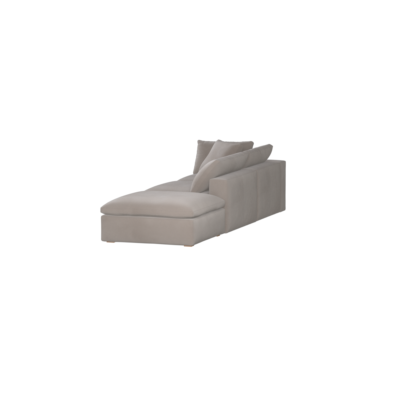 Ari modulares Ecksofa mit Sitzhocker