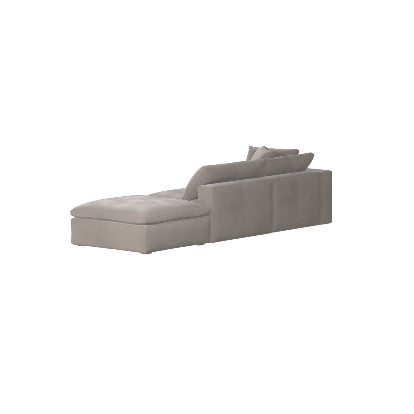Ari modulares Ecksofa mit Sitzhocker