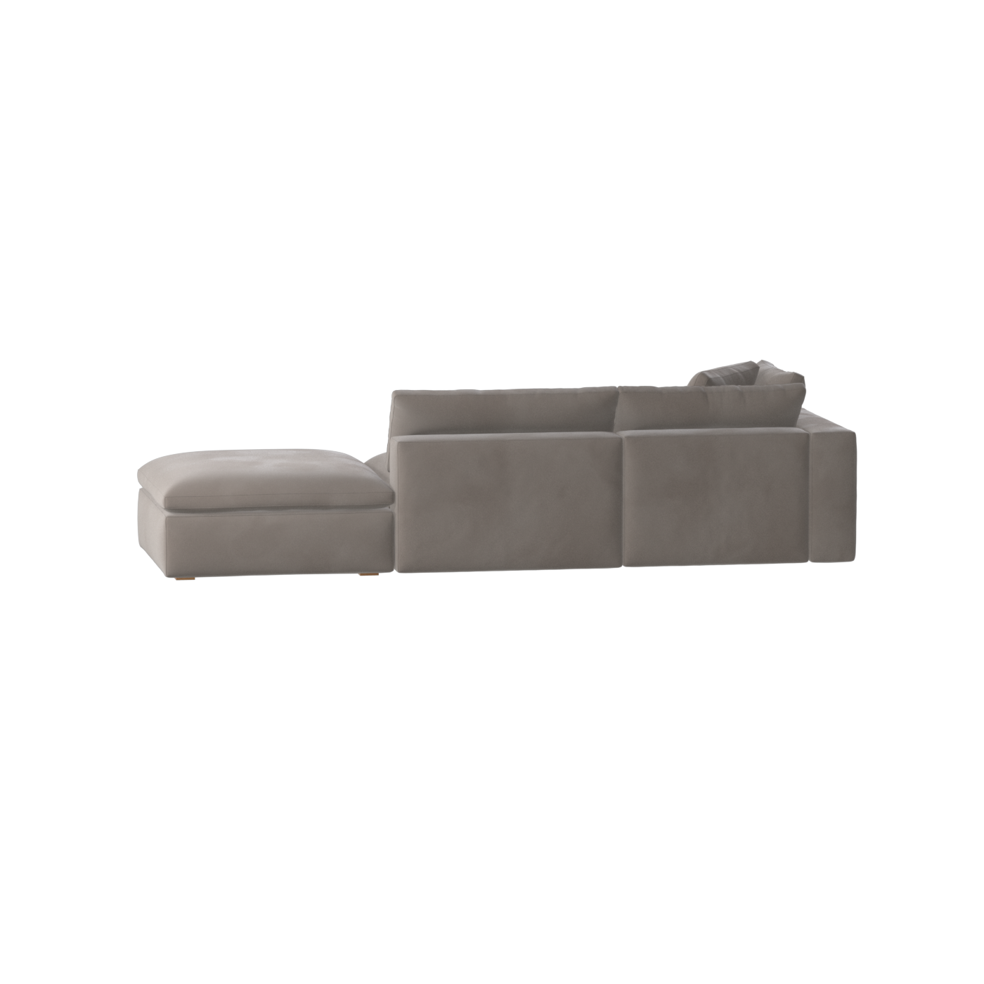 Ari modulares Ecksofa mit Sitzhocker