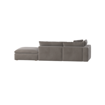 Ari modulares Ecksofa mit Sitzhocker
