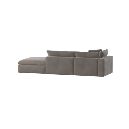 Ari modulares Ecksofa mit Sitzhocker