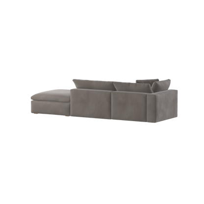 Ari modulares Ecksofa mit Sitzhocker
