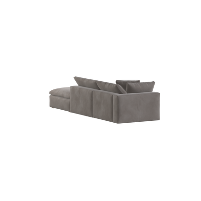 Ari modulares Ecksofa mit Sitzhocker