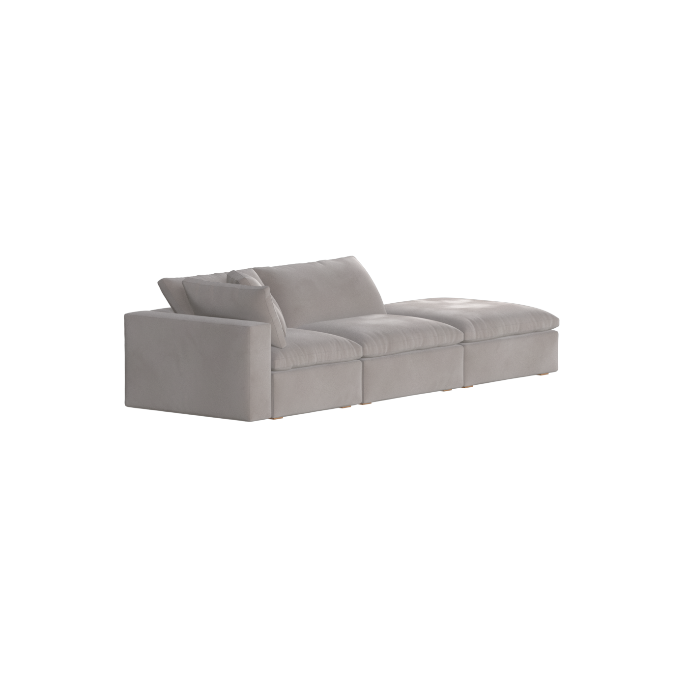 Ari modulares Ecksofa mit Sitzhocker
