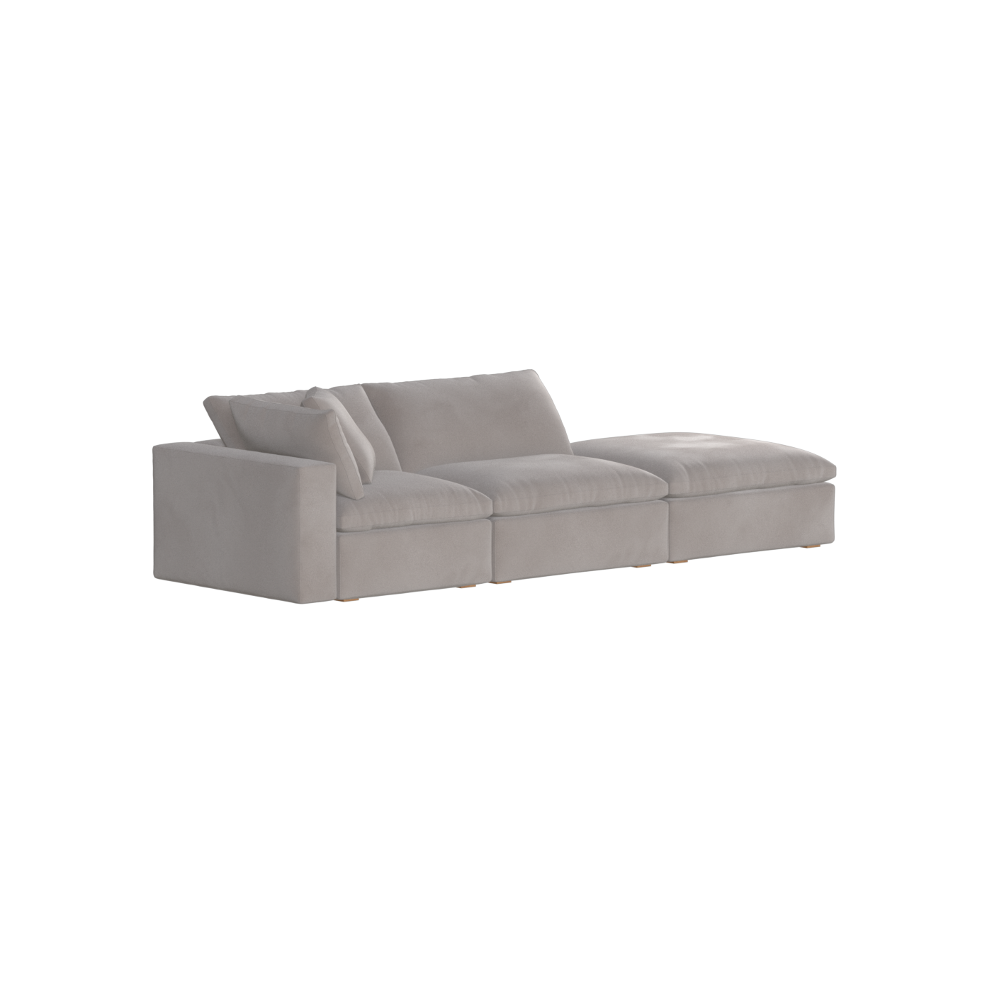 Ari modulares Ecksofa mit Sitzhocker