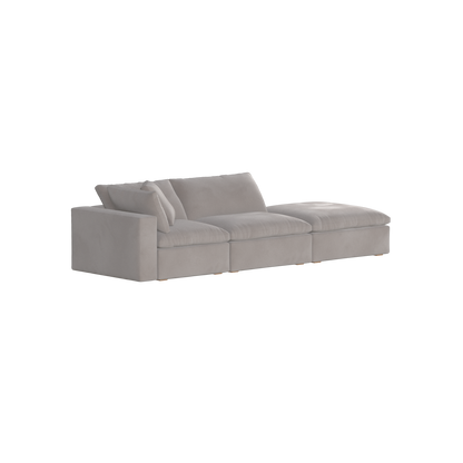 Ari modulares Ecksofa mit Sitzhocker