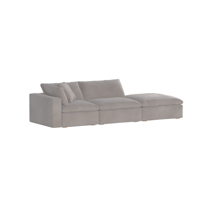 Ari modulares Ecksofa mit Sitzhocker